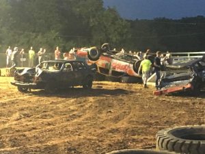 Demolition Derby Tuesday night at DeKalb County Fair