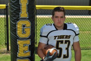 DCHS Football player Dylan Denson appears on WJLE's Tiger Talk program August 30