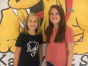 DeKalb West School Homecoming Attendants: Caroline Crook (left) and Zoi Hale (right)