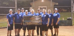 Representing the SPD team were (pictured): Sergeant Lance Dillard, Officer Brandon Donnell, Officer Kendall Parker, Logan Cornelius, Officer Andy Snow, Officer Tyler Patterson, Chaplain Dwayne Cornelius, Lieutenant Matt Holmes, Officer Lane Ball, Clint Johnson, and Officer Will Judkins. Not pictured: Officer Colt Stewart.