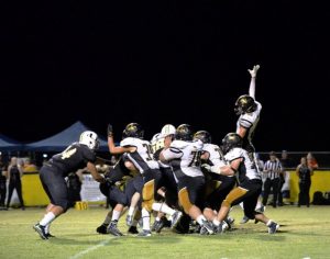 The DeKalb County High School Tigers suffered a stinging blow at Baxter Friday night losing to the Upperman Bees 35-0. (Tena Edwards Photo)