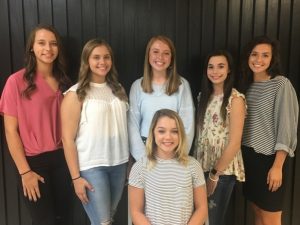 2019 DCHS Homecoming Queen Malia Nichole Stanley, a Senior (seated) and attendants pictured left to right Megan Riley Walker, Senior; Katherine Anne Malone, Senior; Sheridan Marie O’Conner, Freshman; Sadie Rian West, Sophomore; and Ellisyn Kelsey Cripps, Junior. Spirit Week is September 23-27. The Tigers will host Cannon County in the Homecoming Game September 27