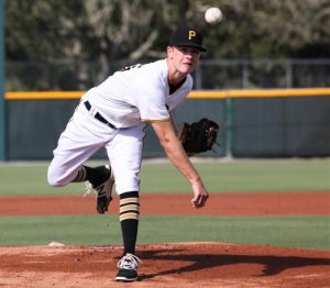 Steven Jennings Pitches His Final Game of Season for Greensboro Grasshoppers