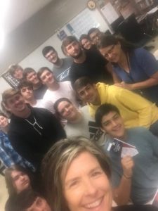 State Representative Terri Lynn Weaver with Teacher Debi DePriest and her government class at DCHS