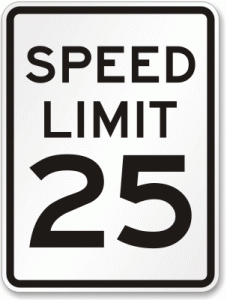 A concerned citizen wants the county to post a 25 mile per hour speed limit on Tramel Branch Road