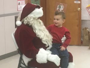 Santa visits LBJ & C Smithville Head Start Center Friday