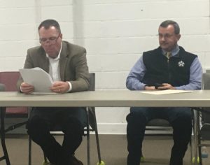 Members of the jail committee include Assistant District Attorney General Greg Strong (left) and Sheriff Patrick Ray