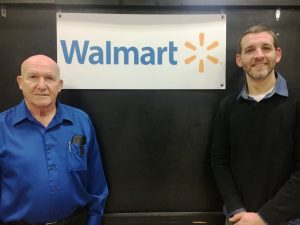 2019 Walmart 10 Year Length of Service Firefighter Award presented during Saturday night’s annual awards dinner of the DeKalb County Volunteer Fire Department: Recipient Bill Fowler (left) with Steve Abell of Walmart. Firefighter Nelson Davis not pictured