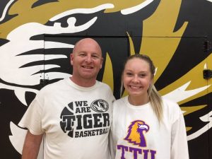 DCHS Lady Tiger Coach Danny Fish and Lady Tiger Emme Colwell appeared on WJLE's Tiger Talk Program Tuesday