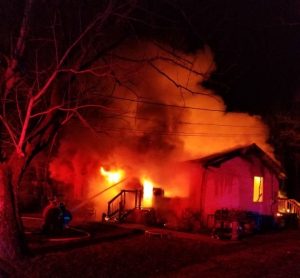 An early morning fire Saturday destroyed a Smithville home. Members of the Smithville Volunteer Fire Department were summoned at 5:13 a.m. to a rent house owned by Donald League