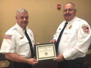 Smithville Volunteer Firefighter and Deputy Chief Hoyte Hale (right) received the “Robert Eller Highest Attendance Award” in January during an appreciation dinner for city firefighters at the New Life Connection Center. The award was presented to Hale by Smithville Fire Chief Charlie Parker. This is the sixth straight year Hale has earned this award named in honor of the late Robert Eller, who served the Smithville Fire Department as a member and assistant chief for 64 years until his death in 2009. Out of the 140 incident calls, 56 training responses, and 10 workings during 2019, Hale, a 35 year veteran of the department, attended a total of 173