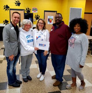 The DeKalb County Democratic Party held its Democratic County Presidential Convention on Saturday, March 7, 2020 at the DeKalb County High School cafeteria to select representation from the county to attend the 6th Congressional District Convention on March 21. The following people were elected as selectors: Joe Biden- Jordan Wilkins, Lynn Hardiman, Amanda Blair, Darren Dilligard, and Billie Ann Tubbs.