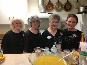 Members and guests of the Smithville Chapter #374 Order of the Eastern Star enjoyed fellowship and a meal following an Officer Installation Ceremony Saturday. Pictured: Patricia Tallent, Pat Wilt, Carolyn Williams, and Guylene Atnip