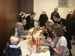 Members and guests of the Smithville Chapter #374 Order of the Eastern Star enjoyed fellowship and a meal following an Officer Installation Ceremony Saturday