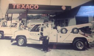 The late Kent Robinson pictured here during his days operating Kent's Texaco and Wrecker Service