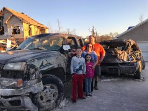 DeKalb Middle School Teacher Candice Scarbro, husband Kevin, and children Blaine and Riley, victims of the Putnam County Tornado in March