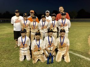 The DeKalb Youth Baseball League 10U team won the Tennessee Youth Baseball Association (TYBA) Open championship in July at Barfield Park in Murfreesboro.