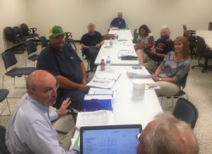 DeKalb County Budget Committee : Pictured Left to Right: County Mayor Tim Stribling, Budget Committee Chairman Jeff Barnes, Dr. Scott Little, EMS Director Hoyte Hale (not a member of the committee), Anita Puckett, Jerry Adcock, and Sabrina Farler.