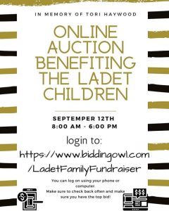 Online Benefit in Progress Today Only (Saturday) for Ladet Family. Steven Jennings Signed Items Included