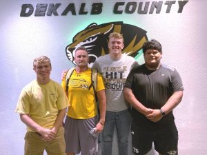 “Tiger Talk” airs at 6:30 p.m. tonight (Friday) on WJLE with the Voice of the Tigers John Pryor interviewing Coach Steve Trapp and Tiger football players Nathaniel Crook (left), Evan Jones, and Bryan Portillo (right)