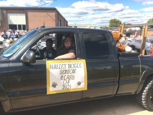 DCHS Homecoming Parade. In the best dressed vehicle category, Hailey Bogle won first place.