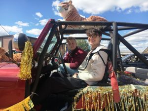 DCHS Homecoming Parade: In the best dressed vehicle category, Bryson Stewart got third place.