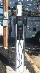 Smithville Electric System awarded grant for EV fast chargers. Smithville’s first ever Level 2 electric vehicle charging station was installed in November 2020 located at the city parking lot across from Love-Cantrell Funeral Home as shown here