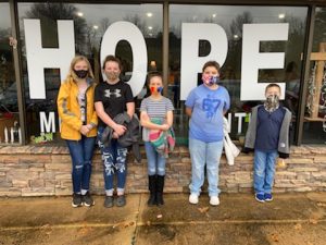 DeKalb West Jr. Beta students pictured left to right are Raegan Murphy, Kenadee Prichard, Charlie Cripps, Landon Roehner, and Leyton Scarbrough.