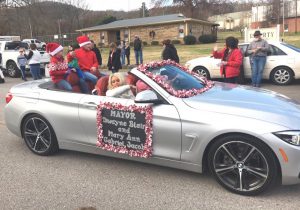 Liberty Christmas Parade Grand Marshal Mayor Dwayne Blair and family