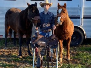 D.C.H.S. Freshman Riley Fuson is the Middle Tennessee Junior Rodeo All-Around Cowboy. He won the award in the age 11-14 bracket on December 5 in Sparta.