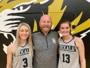 WJLE's Tiger Talk program this week featured Lady Tiger Coach Danny Fish and Lady Tiger players Megan Cantrell (pictured left) and Summer Crook (right). John Pryor is the host of the show.