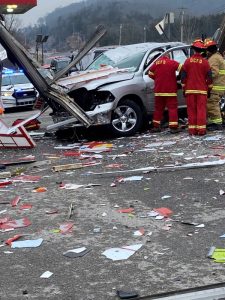 A Liberty man was seriously injured a pickup truck crash at around 11 a.m. Friday. According to Trooper Bobby Johnson of the Tennessee Highway Patrol, 68 year old Charlie Blanchfield was east on Highway 70 in a 2019 Dodge truck at Liberty when he went off the right side of the highway before hitting a mailbox, street sign, and a business sign. Debris from the wreck also damaged a vehicle setting in a parking lot at the crash scene.