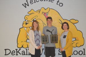 6th grader Ethan Brown won the two top DeKalb West School library awards this school year. For the second year in a row, he was presented with the Mrs. Sabrina Farler Principal’s Award. For 2020-2021 he had the most yearly Accelerated Reader points with 397.8. He also earned the prestigious Mrs. Amanda Mullinax Librarian’s Award for the most Accelerated Reader points with 1,607.2