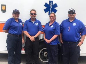 WJLE recognizes DeKalb EMS Staff during EMS Week May 16-22: A-SHIFT on duty Tuesday: Donna Melton (AEMT), Tony Williams (EMT-P), Jamie Parsley (AEMT), and Charles Nokes (EMT-P)