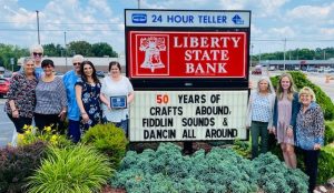 Chamber’s “Project Welcome Mat” Winners – 2021 *Best Worded- Liberty State Bank: “50 Years of Crafts Abound, Fiddlin Sounds and Dancin All Around”