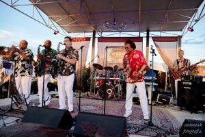 The Jimmy Church Band performing at Bert Driver Nursery's Burlap Room Saturday evening (Photo by M.M. Antoniak)