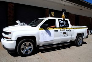 In the best dressed vehicle category, Brayden Tubbs and Amarious Shaw received third place in a white Chevy Silverado