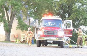 Fire Guts Trailer Home (Photo courtesy of Chris Tramel)