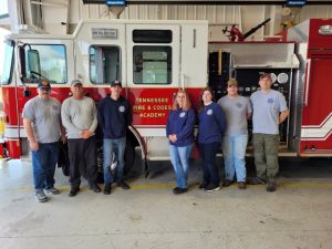 Seven members of the DeKalb County Fire Department graduated from the Tennessee Fire Service and Codes Enforcement Training Academy’s Live Burn Firefighter I class that was held Saturday and Sunday, December 4 and 5. Completing the course locally were William Odom, Matthew Olson, Robert Sutton, Christina Hovey, Heather Lader, Phillip Coats, and Anthony Scott.