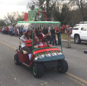 In the entry for small kids, Molly Carpenter and Family took 2nd place at the Liberty Christmas Parade.