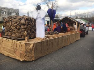 The Mt Pisgah Free Will Baptist Church took 1st place for their float entry at the Liberty Christmas Parade