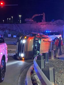 Two people escaped injury in a car crash Tuesday night on West Broad Street near Walmart. This 2009 Toyota FJ Cruiser was driven by 32 year old Christopher Price of Smithville