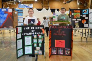 DWS 2nd-4th Science Left to right are Levi Reynolds, 1st place, Christian Cripps, 2nd place, and Bryce Harvey, 3rd place (Not pictured)