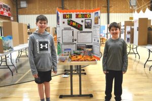 DWS Family Science pictured left to right are 1st place winners Kaden Mullinax and Karson Mullinax