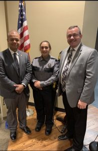 The DeKalb County Sheriff’s Department welcomed its first ever certified female deputy. Deputy Jasmine Garza, who began working for the sheriff’s department as a correctional officer in 2019, earned her officer certification at the Walter State Community College Police Academy and graduated Friday, March 25. Deputy Garza is pictured here with Sheriff Patrick Ray and Chief Deputy Robert Patrick