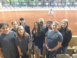 DeKalb County 4-H Horse Judging teams recently competed at the Central Region and MTSU contest in Murfreesboro. Pictured left to right: Natalia Johnson, Trinity Young, Lydia Wright, Riley Fuson, Hannah Redmon, Izayah Dowell, Sydney Ailes, Kenzie South, and Carsyn Beshearse