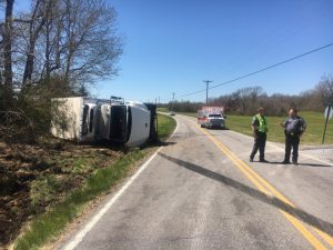 A Knoxville man, 42 year old Justin Tittle, was airlifted Sunday after he crashed the box truck he was driving on Highway 83 (Allen Ferry Road) near Freels Lane.