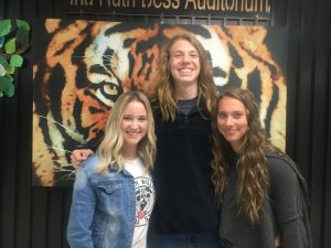 The Class of 2022 at DeKalb County High School will be graduating on May 13 and none are more excited than three of its most prestigious members, Valedictorian Bella France (left), Salutatorian Jacey Hatfield (right), and Class President Ian Paladino (center).