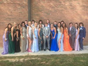 2022 DCHS PROM NIGHT: Front row left to right Courtney London, Alley Beth Cook, Addison Roller, Addison Puckett, Katie Colwell, Bella France, Haidyn Hale, Nathaniel Crook, Kadee Ferrell, Natalie Snipes, Jacey Hatfield, Kolter Kilgore, Alexis Turner, and Dylan Trapp. Back Row left to right: Conner Crabtree, Silas Cross, Brayden Antoniak, Isaac Knowles, Jordan Young, and Dexton Emberton