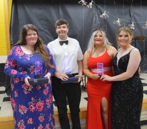 DCHS Band Seniors pictured left to right are Savanna Warren, Skylar Southard, Ally Morris, Hannah Finan